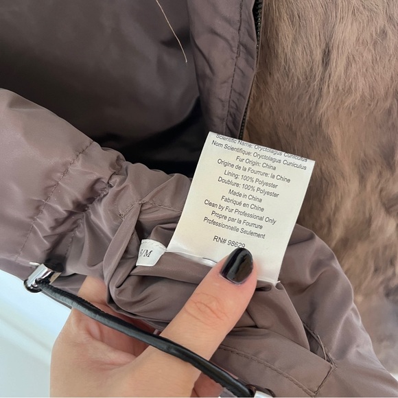 La Fiorentina Genuine Real Rabbit Fur Vest Mauve S/M - Picture 6 of 7